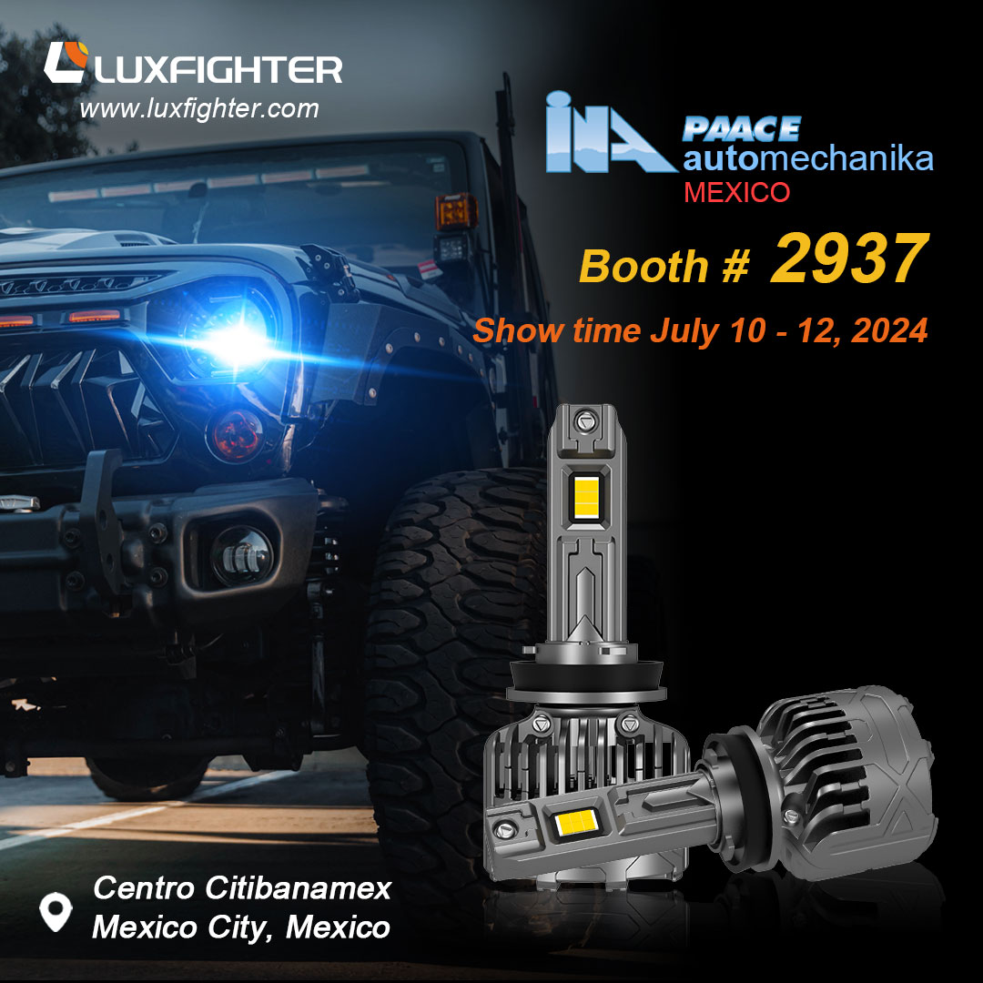 مصباح أمامي LED للسيارة LUXFIGHTER 2024 المكسيك INA PAACE